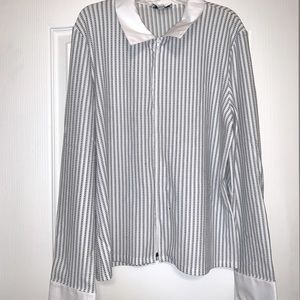 Style & Co. Company Long-Sleeved Striped Blouse